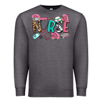 Charcoal Heather nurse Premium Sweatshirt - LillyAllenDesigns