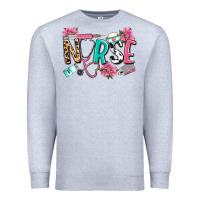 Heather Grey nurse Premium Sweatshirt - LillyAllenDesigns