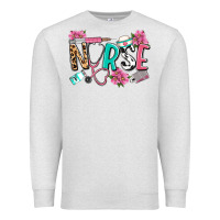 Oatmeal Heather nurse Premium Sweatshirt - LillyAllenDesigns