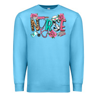 Ocean Blue nurse Premium Sweatshirt - LillyAllenDesigns