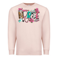 Pale Pink nurse Premium Sweatshirt - LillyAllenDesigns