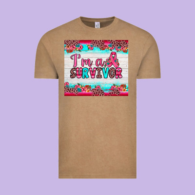 I'm A Survivor Vintage Tee Designed By Jahusdesignshop