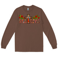 Chestnut grateful guadalupe cross Long Sleeve Tee - BarkalooDesign