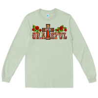 Matcha grateful guadalupe cross Long Sleeve Tee - BarkalooDesign