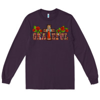 Plum grateful guadalupe cross Long Sleeve Tee - BarkalooDesign