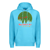 Ocean Blue Merry Christmas To All To All A Good Night Premium Hoodie - Bettercallsaul