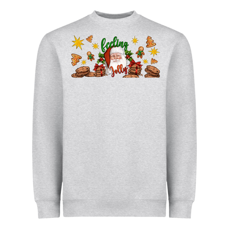 Christmas Feeling Jolly Santa Heavyweight Sweatshirt by Artiststas | Teevron