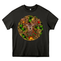 Asphalt Christmas Reindeer Heavy Core Tee - RanaPortraitStore