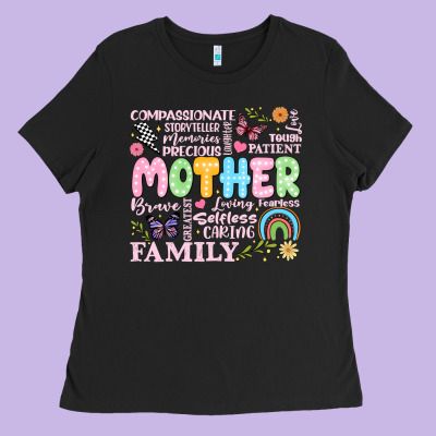 Retro Mother Ladies Tee Designed By Jahusdesignshop