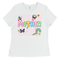 White retro mother Ladies Tee - JahusDesignShop