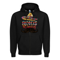 Black adios bitchachos Zipper Hoodie - MaliasSmallBusiness
