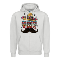 Dove Grey adios bitchachos Zipper Hoodie - MaliasSmallBusiness