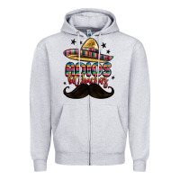 Heather Grey adios bitchachos Zipper Hoodie - MaliasSmallBusiness