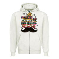 Oatmeal Heather adios bitchachos Zipper Hoodie - MaliasSmallBusiness