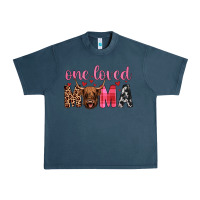 Midnight Navy highland cow one loved mama Urban Heavy Tee - JahusDesignShop