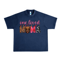 Navy highland cow one loved mama Urban Heavy Tee - JahusDesignShop