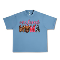 Pebble Blue highland cow one loved mama Urban Heavy Tee - JahusDesignShop
