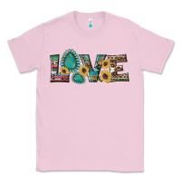 Bubblegum Pink western gemstone sunflowers serape leopard turquoise love Classic Tee - Artiststas