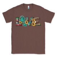 Chestnut western gemstone sunflowers serape leopard turquoise love Classic Tee - Artiststas