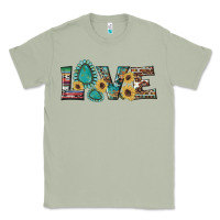 Matcha western gemstone sunflowers serape leopard turquoise love Classic Tee - Artiststas