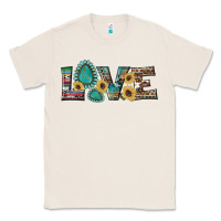 Natural western gemstone sunflowers serape leopard turquoise love Classic Tee - Artiststas