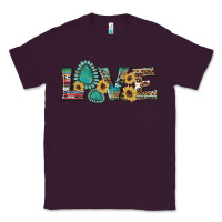 Plum western gemstone sunflowers serape leopard turquoise love Classic Tee - Artiststas
