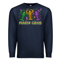 Navy mardi gras crawfish Premium Sweatshirt - LillyAllenDesigns