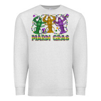 Oatmeal Heather mardi gras crawfish Premium Sweatshirt - LillyAllenDesigns