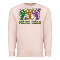 Pale Pink mardi gras crawfish Premium Sweatshirt - LillyAllenDesigns