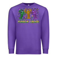 Purple mardi gras crawfish Premium Sweatshirt - LillyAllenDesigns