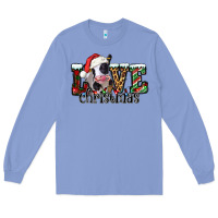 Colony Blue love Christmas cow Long Sleeve Tee - Jasminsmagicworld