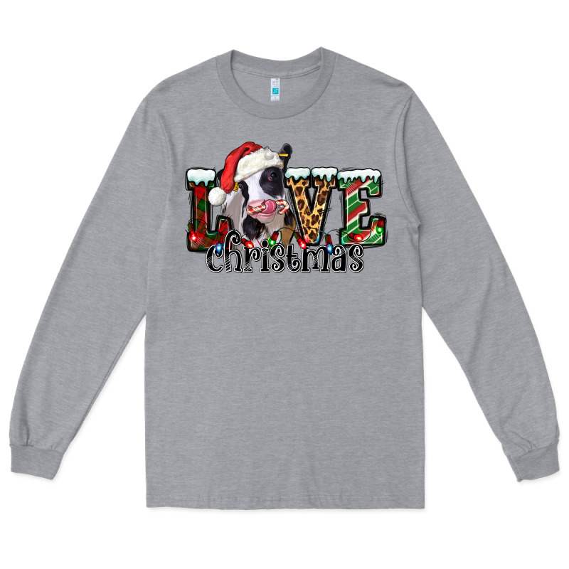 Love Christmas Cow Long Sleeve Tee by Jasminsmagicworld | Teevron