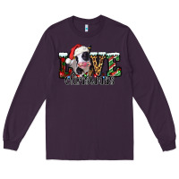 Plum love Christmas cow Long Sleeve Tee - Jasminsmagicworld