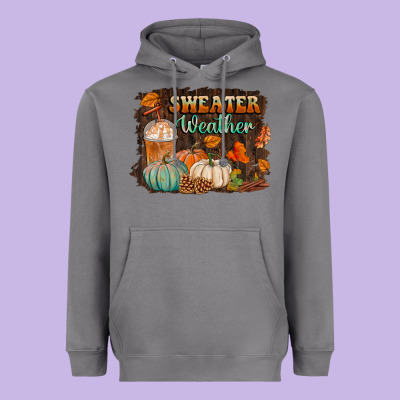 Sweater Weather Heavyweight Hoodie Designed By Bundleandbundleshop