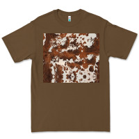 Cacao brown cowhide Premium Tee - BarkalooDesign
