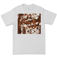 Dove Grey brown cowhide Premium Tee - BarkalooDesign