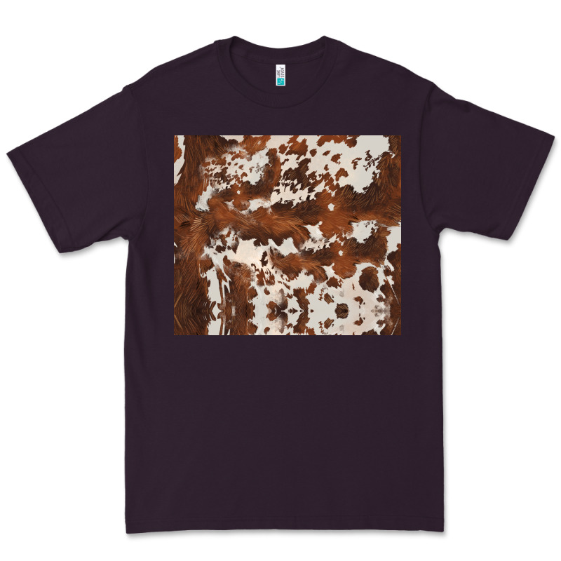 Brown Cowhide Premium Tee by BarkalooDesign | Teevron