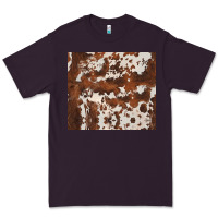Plum brown cowhide Premium Tee - BarkalooDesign