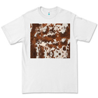 White brown cowhide Premium Tee - BarkalooDesign