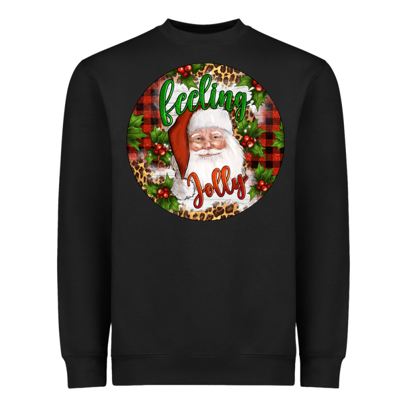 Christmas Feeling Jolly Santa Heavyweight Sweatshirt by Artiststas | Teevron