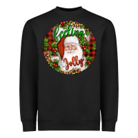 Black Christmas feeling jolly santa Heavyweight Sweatshirt - Artiststas
