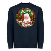 Navy Christmas feeling jolly santa Heavyweight Sweatshirt - Artiststas