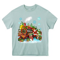 Arona christmas santa and friends train Heavy Core Tee - Zillion Design Studio