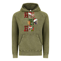 Vintage Olive ho ho ho skull Vintage Hoodie - FaDigitalArtStudio