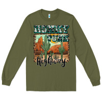 Army Green honky tonk highway Long Sleeve Tee - AdoDesignShop