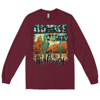 Burgundy honky tonk highway Long Sleeve Tee - AdoDesignShop