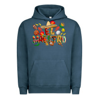 Pigment Midnight Navy cinco de mayo el maestro Urban Hoodie - CowGirlArtShop