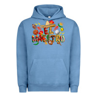 Pigment Pebble Blue cinco de mayo el maestro Urban Hoodie - CowGirlArtShop