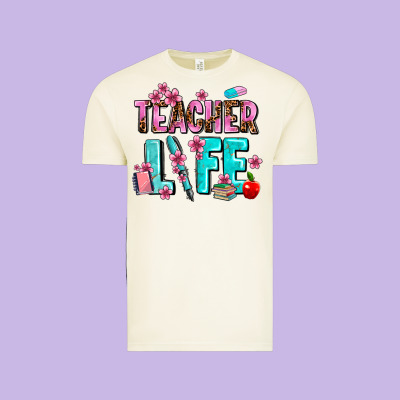 Teacher Life Vintage Tee Designed By Adodesignshop