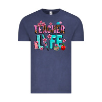 Vintage Denim teacher life Vintage Tee - AdoDesignShop